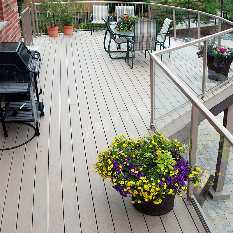 Wood plastic outdoor floor，Outdoor living space，Outdoor furniture floor，